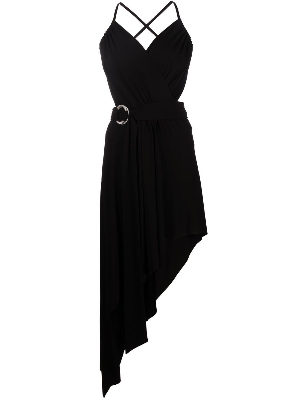 Alexandre Vauthier Asymmetric Draped Dress In Black