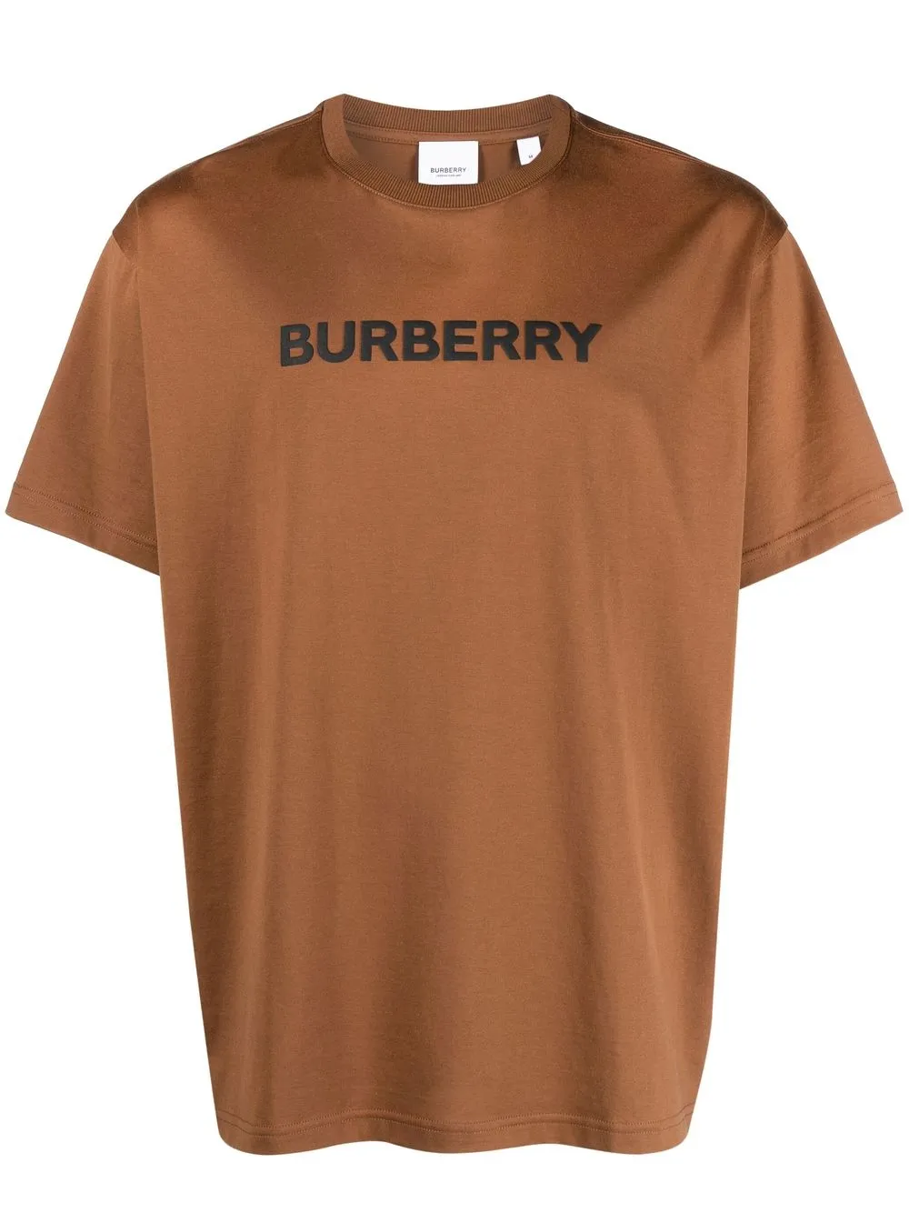 

Burberry playera manga corta con logo estampado - Marrón