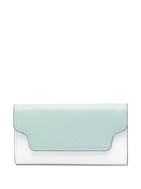 キーケース Marni Two-tone leather key chain case Marni two-tone Leather Keyholder | White | FARFETCH