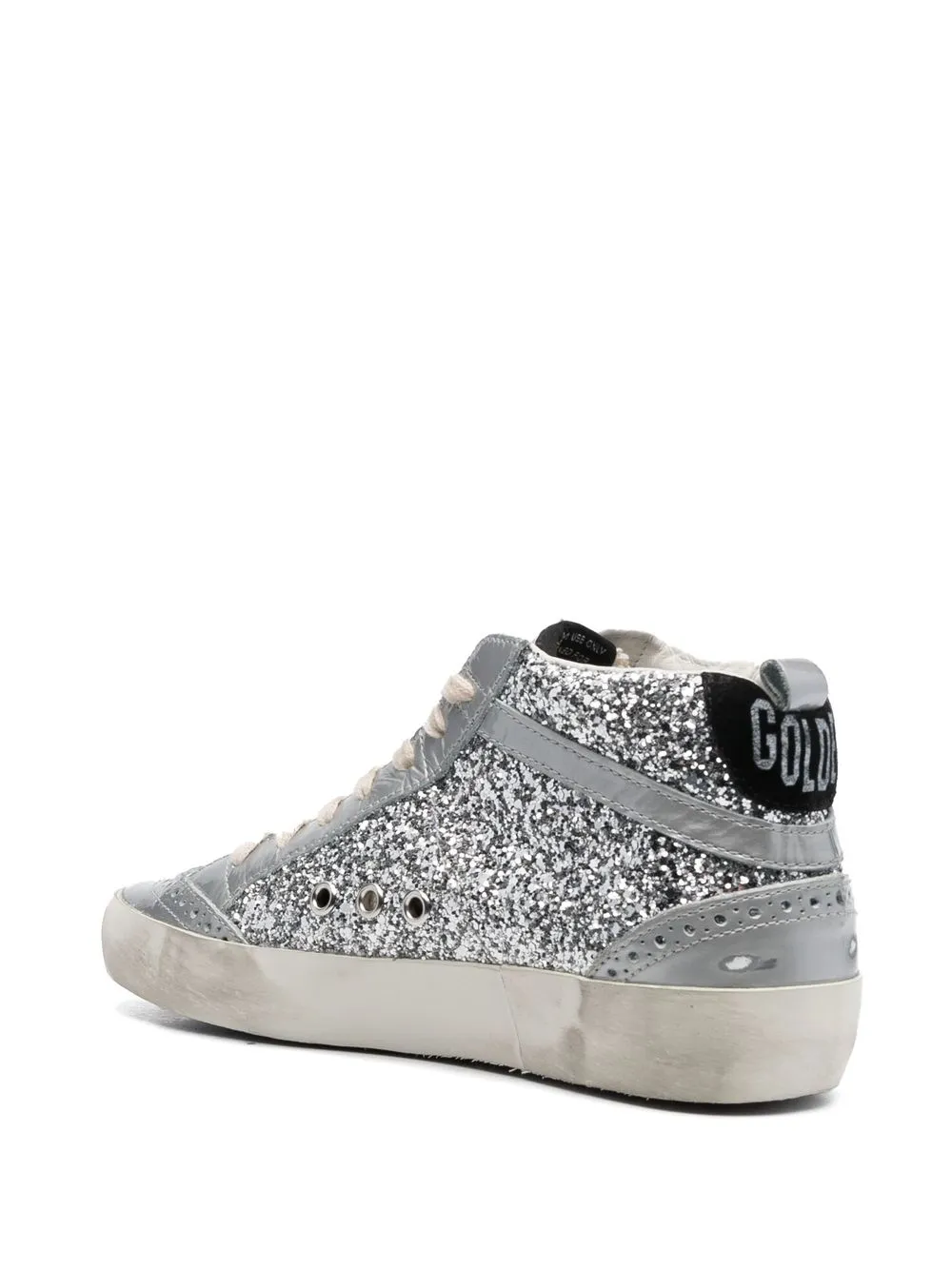 Silver sequin high top sneakers hot sale