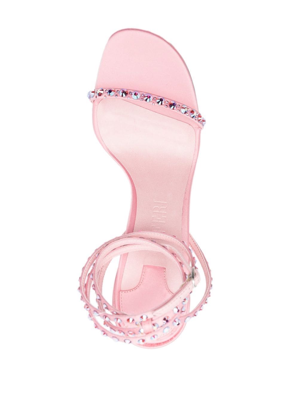 Shop Piferi Fade 100mm Crystal Sandals In Pink
