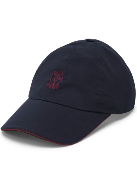 Brunello Cucinelli logo-embroidered adjustable-strap cap Men