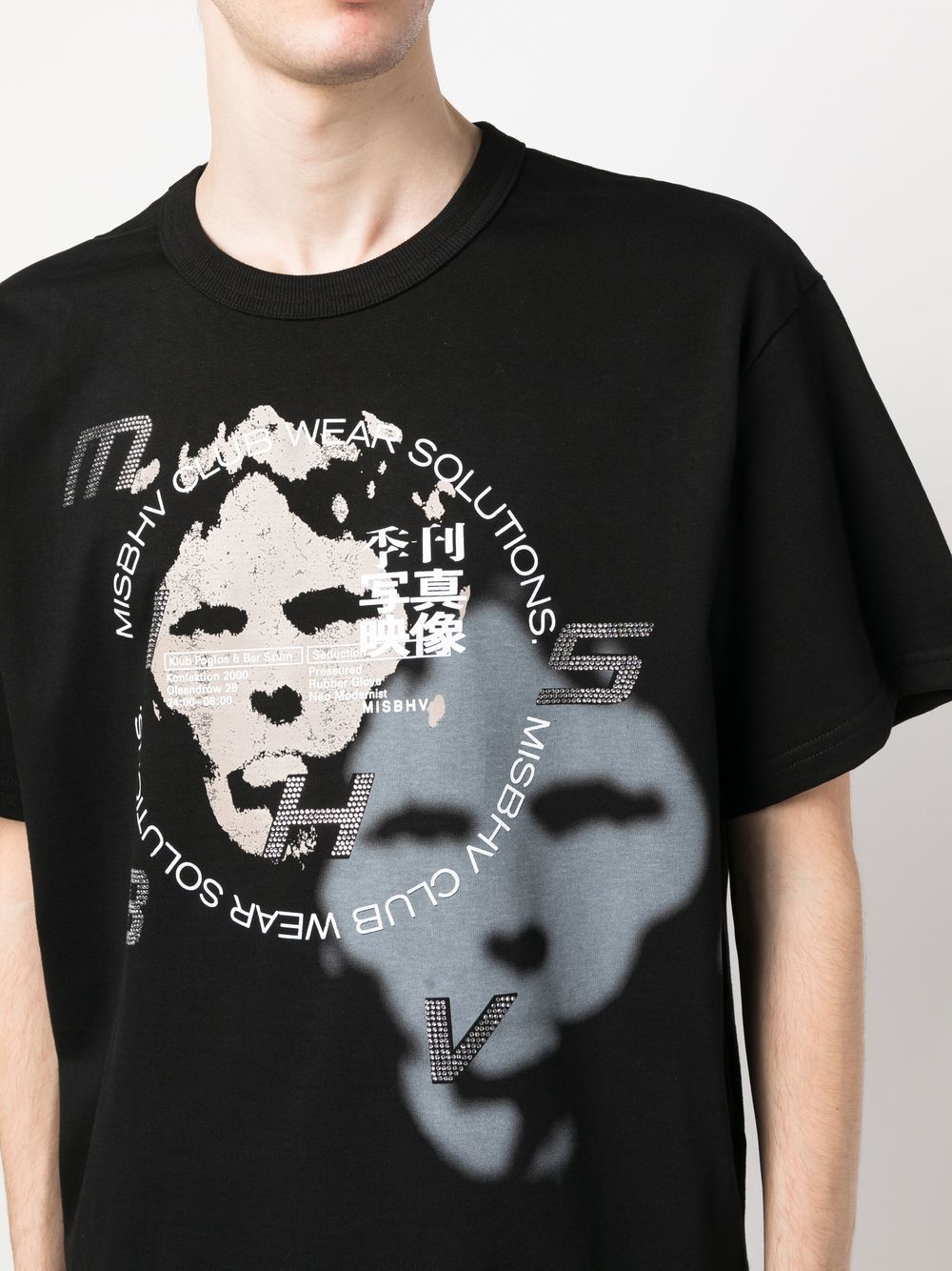 Shop Misbhv Soundsystem Graphic-print T-shirt In Black