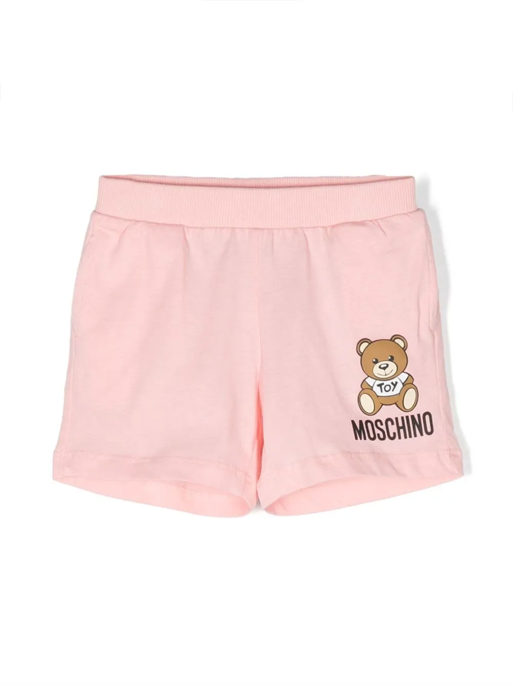 

Moschino Kids Teddy Bear-print shorts - Pink