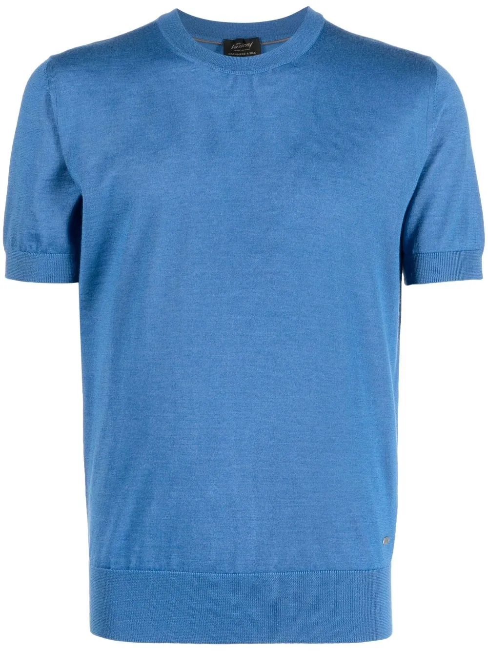 

Brioni fine-knit short-sleeve T-shirt - Blue