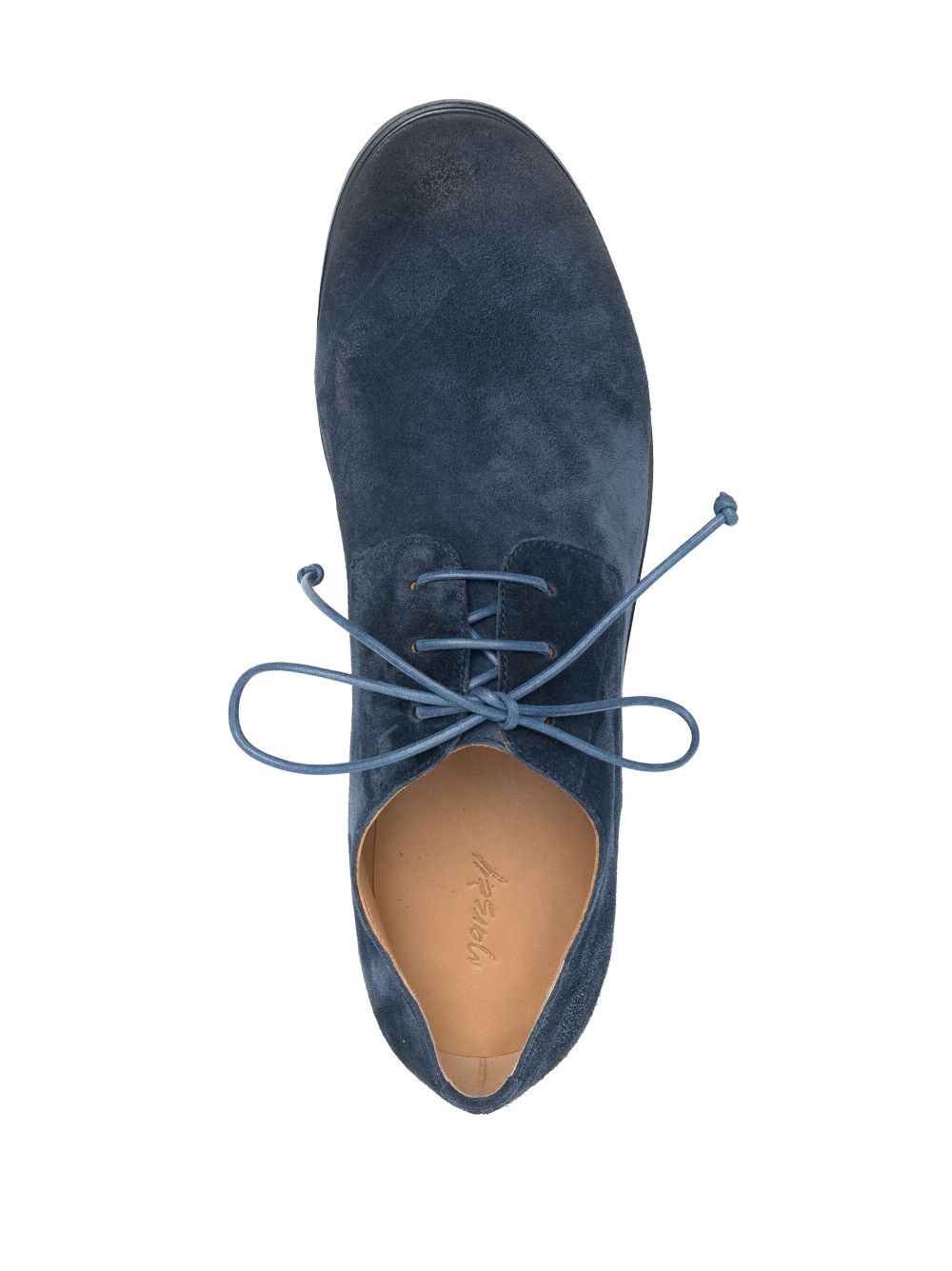 Shop Marsèll Lace-up Leather Derby Shoes In Blau