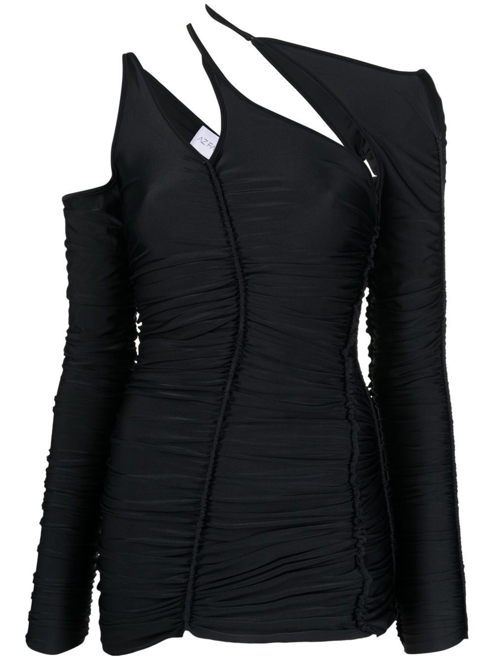 Shop Ester Manas Cut-out Long-sleeve Top In Black