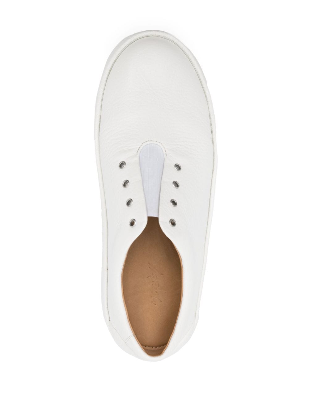 Shop Marsèll Slip-on Leather Derby Shoes In White