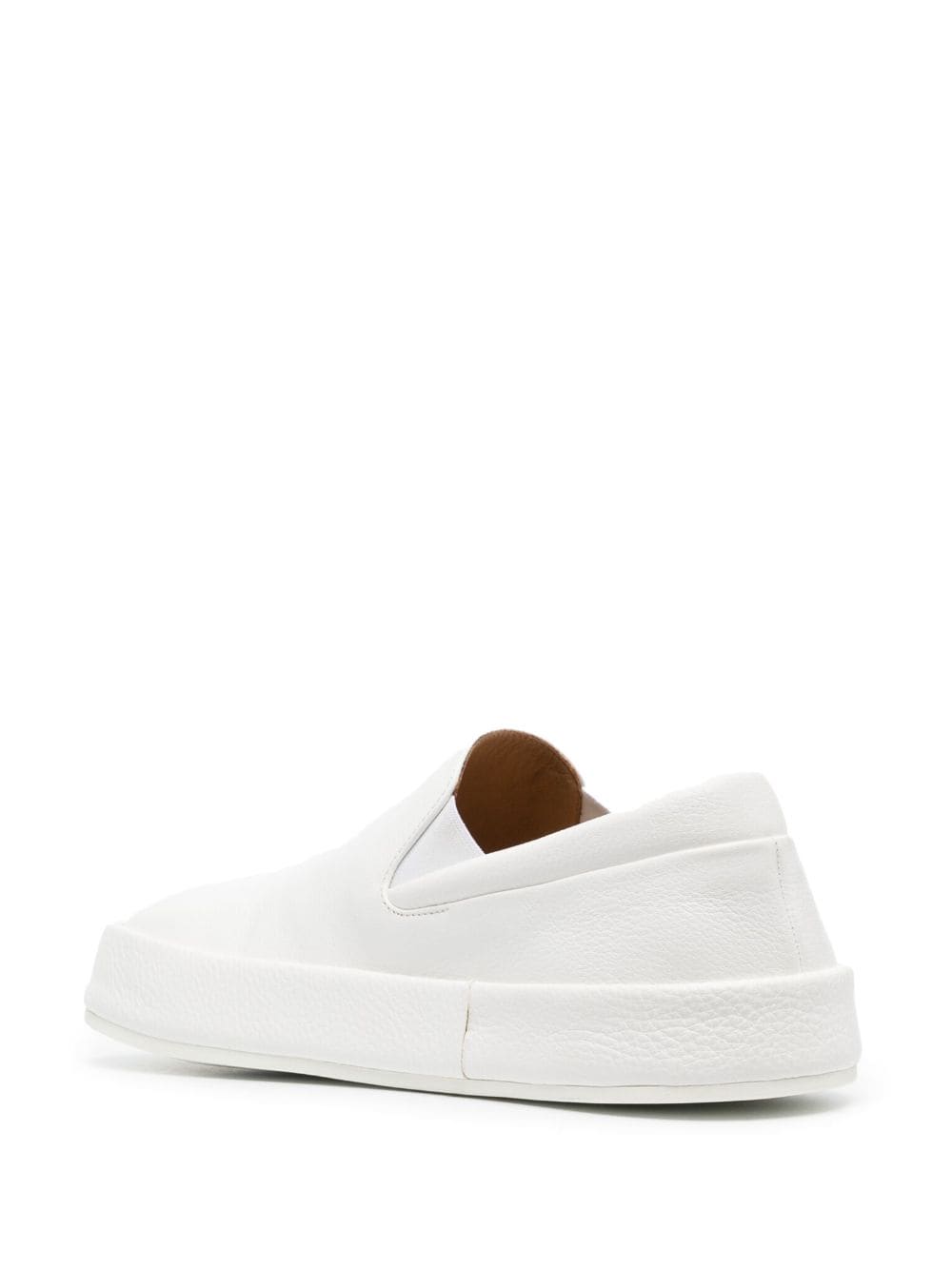 Shop Marsèll Slip-on Leather Shoes In Weiss