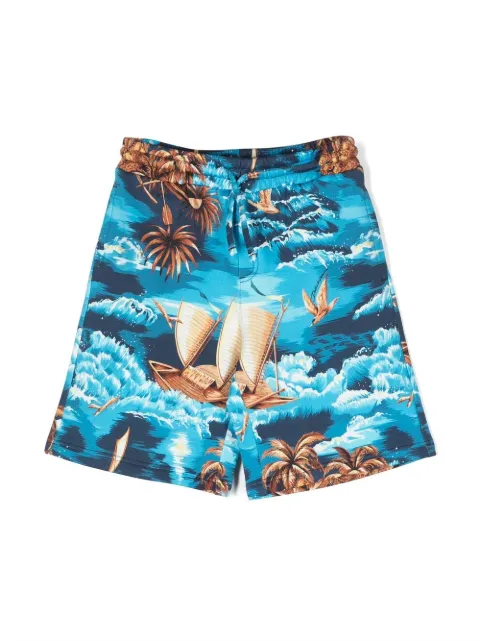 Dolce & Gabbana Kids abstract-print cotton shorts