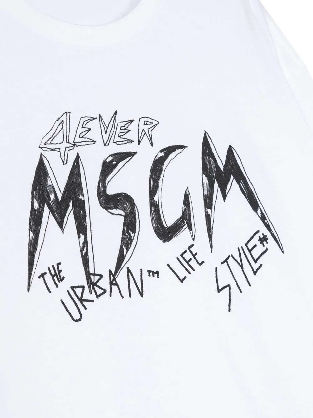 MSGM Kids T-Shirt mit Logo-Print | Tops | Image 3