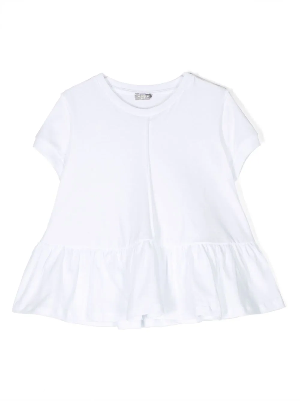 

Il Gufo gathered-hem cotton T-shirt - White