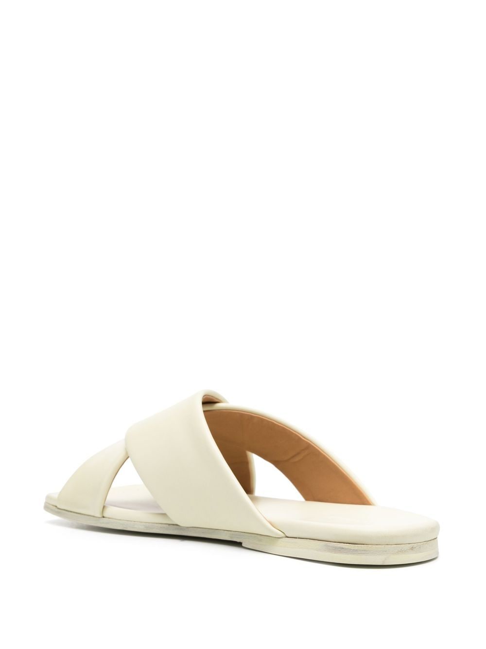 Shop Marsèll Leather Slip-on Sandals In Green
