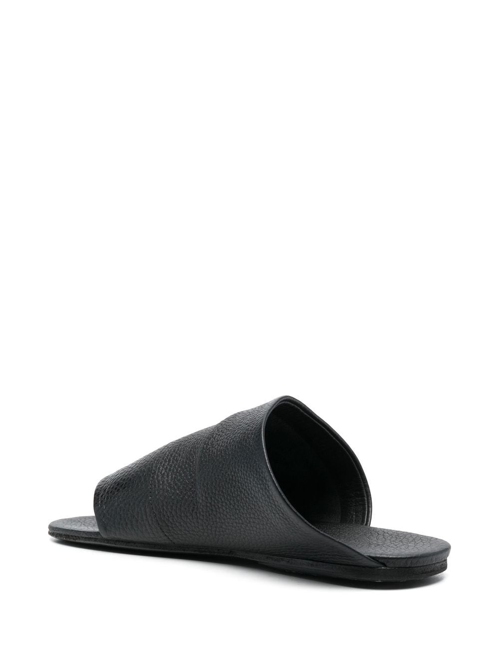 Shop Marsèll Wide-strap Thong Sandals In Black