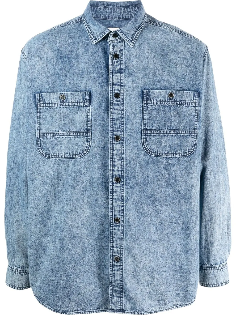 

Isabel Marant acid-wash denim shirt - Blue