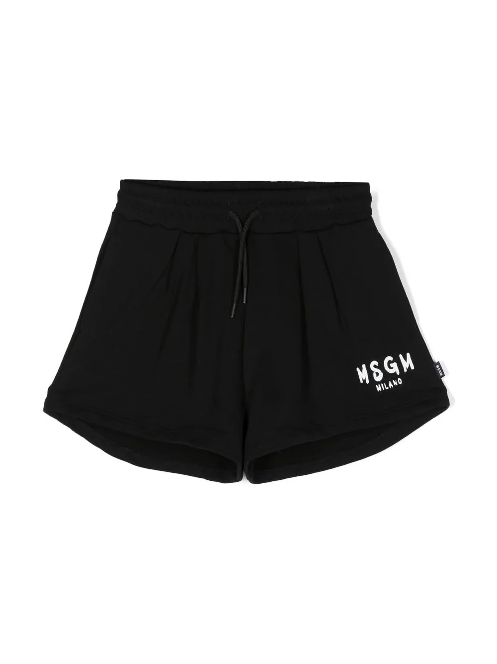 

MSGM Kids logo-print cotton shorts - Black