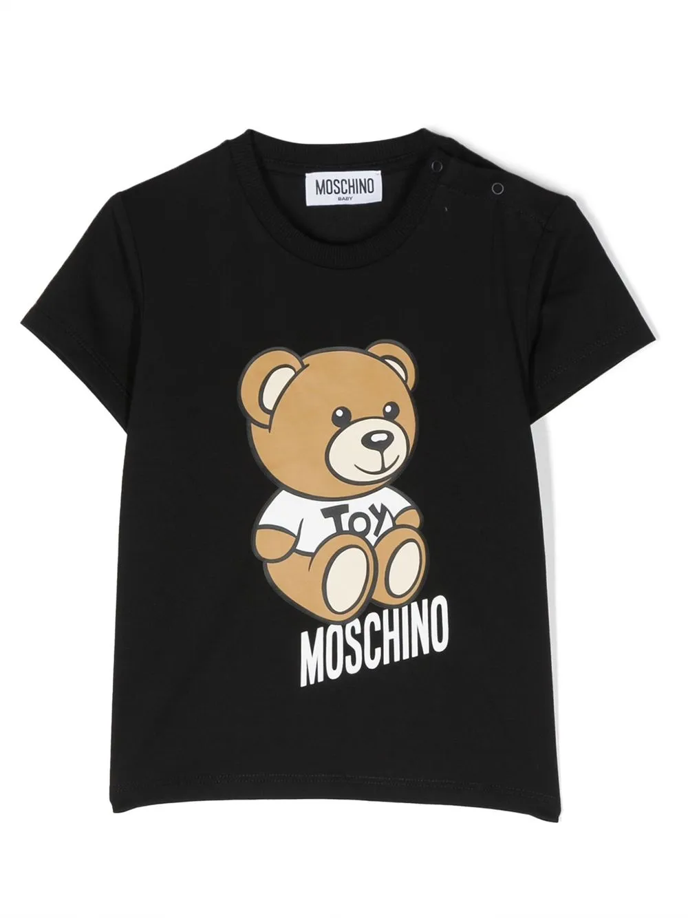 

Moschino Kids playera con motivo Teddy Bear - Negro