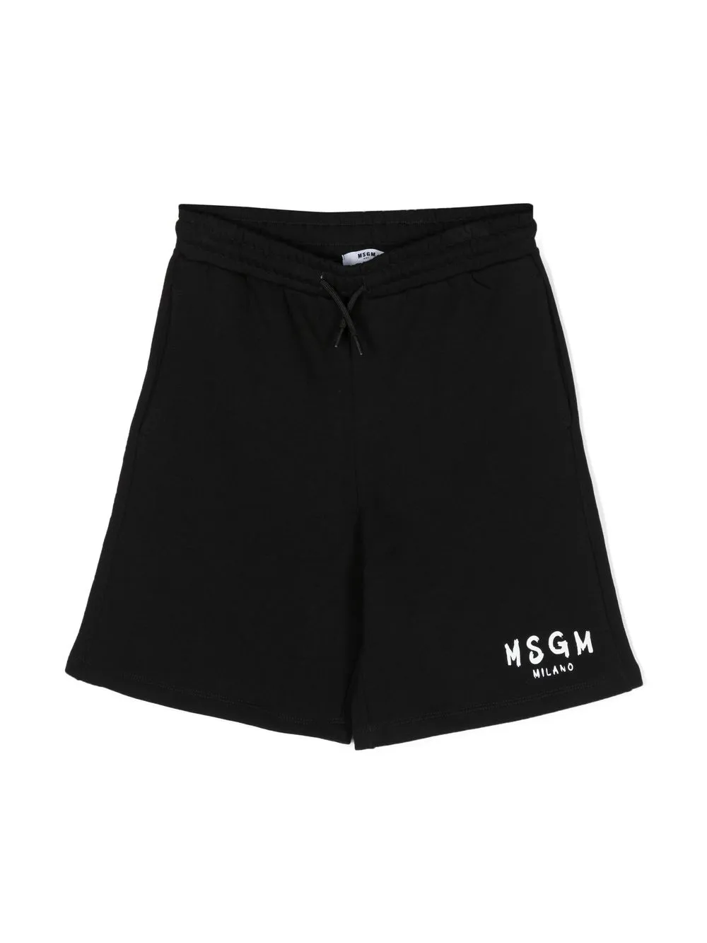 

MSGM Kids logo-print cotton shorts - Black