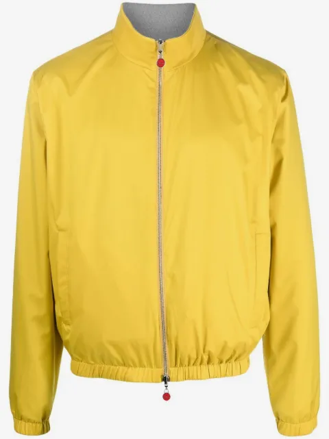 Kiton veste bomber à col montant