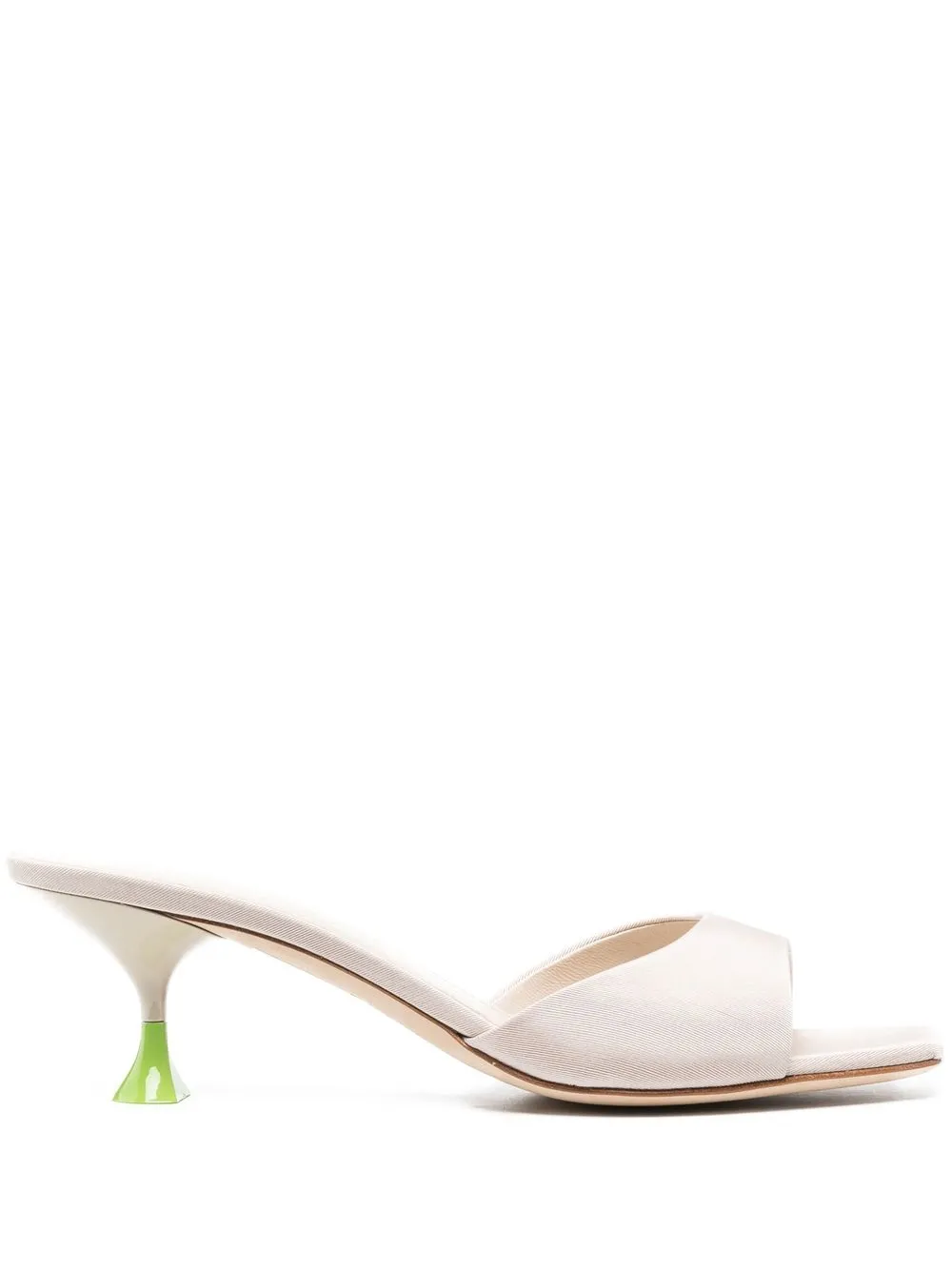 

3juin open-toe 55mm mules - Neutrals