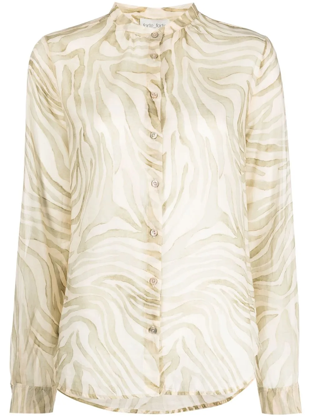 

Forte Forte tiger-print long-sleeve blouse - Neutrals