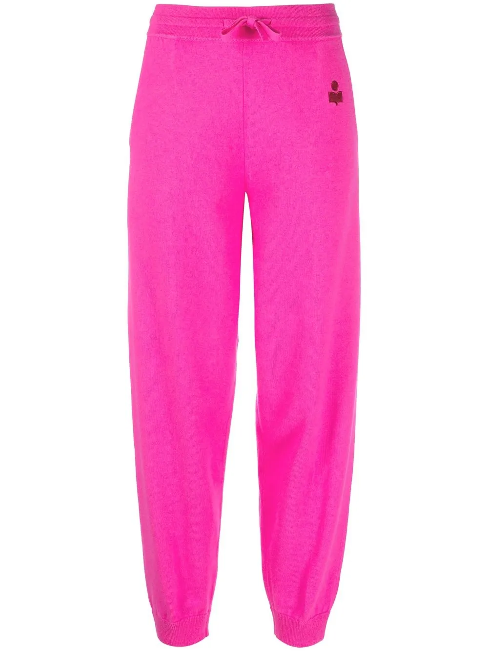 Isabel Marant Étoile Logo-print Track Pants In 40np Neon Pink | ModeSens