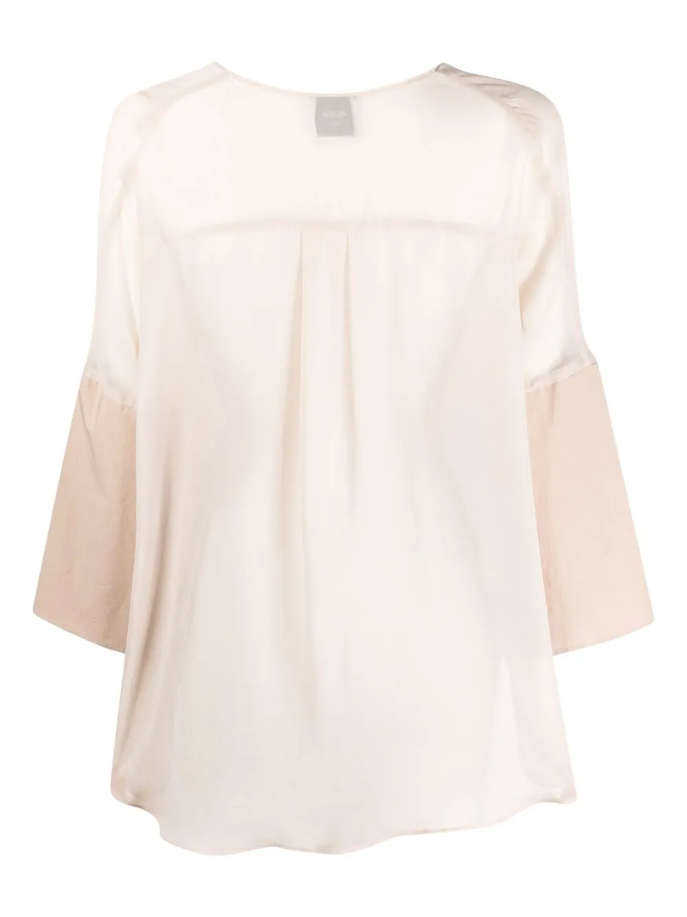 Alysi Blouse met V-hals - Beige