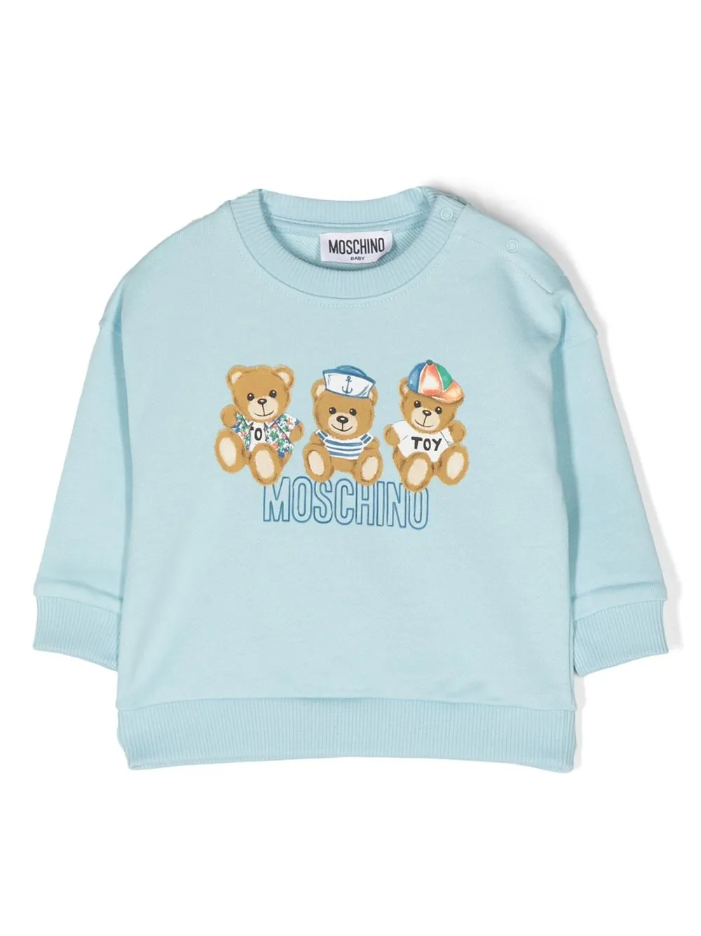 

Moschino Kids logo-print detail sweatshirt - Blue