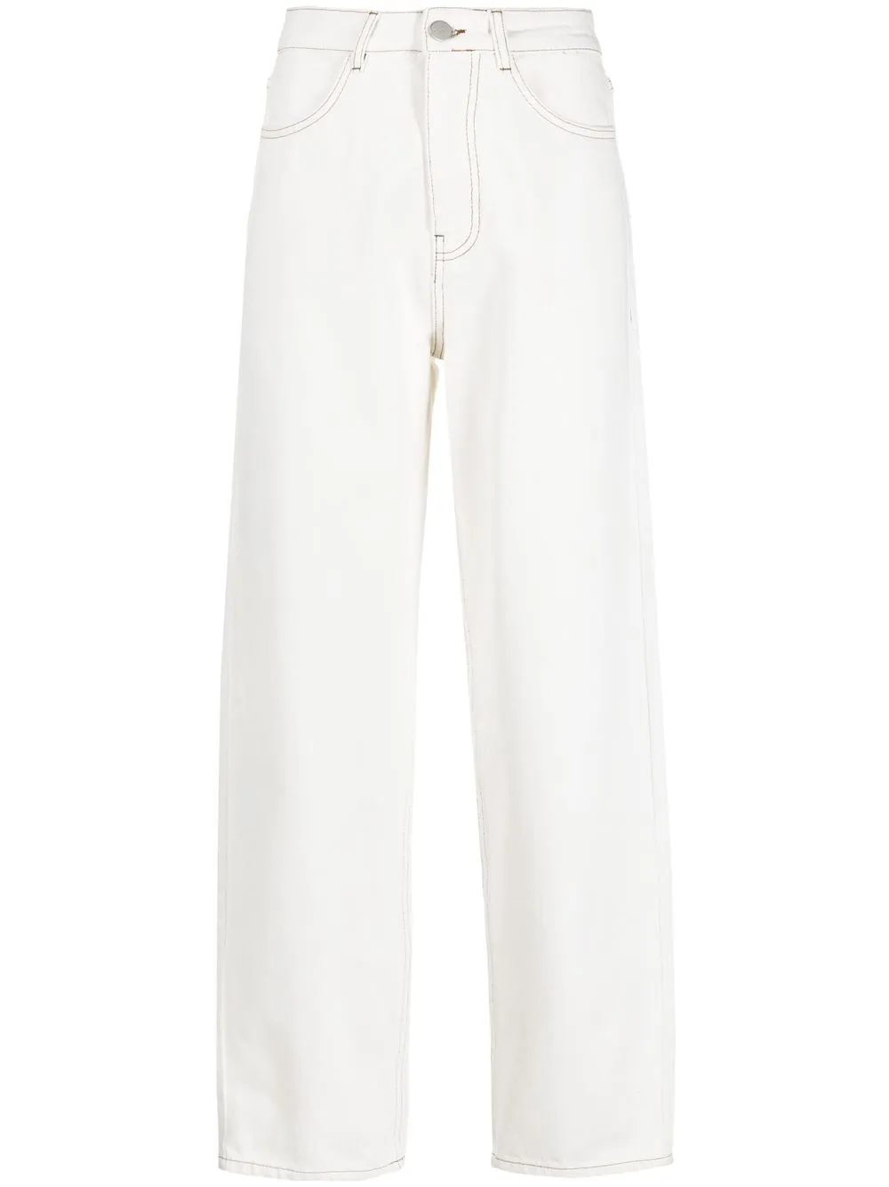 Róhe high-waisted boyfriend jeans - White