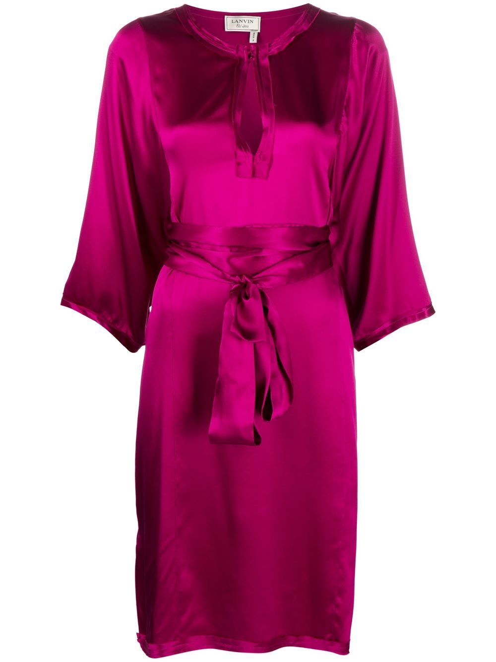 Lanvin Pre-Owned 2013 belted silk dress