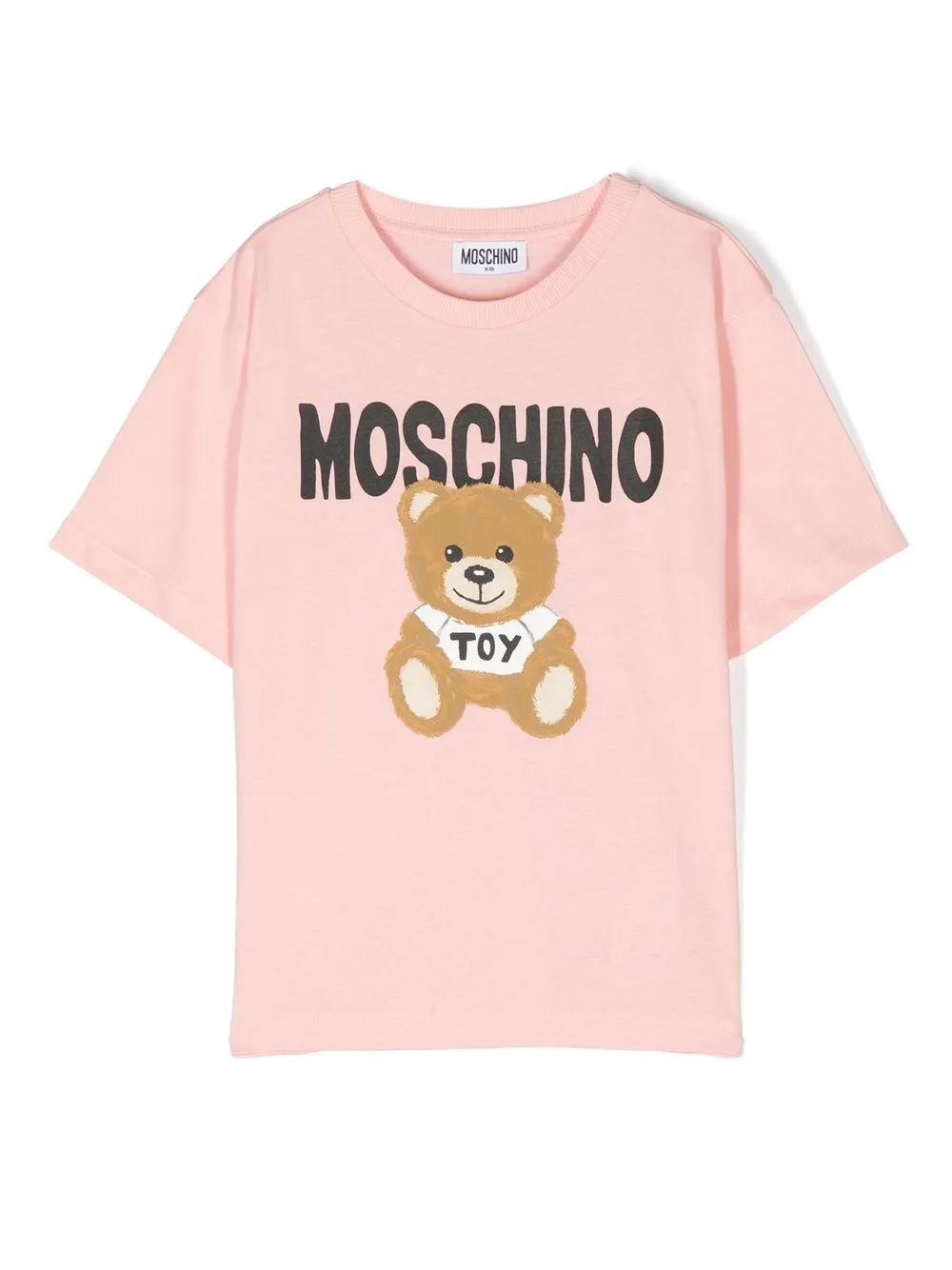 

Moschino Kids logo-print detail T-shirt - Pink
