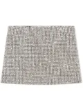 Dolce & Gabbana Kids rhinestone-embellished jersey miniskirt - Silver