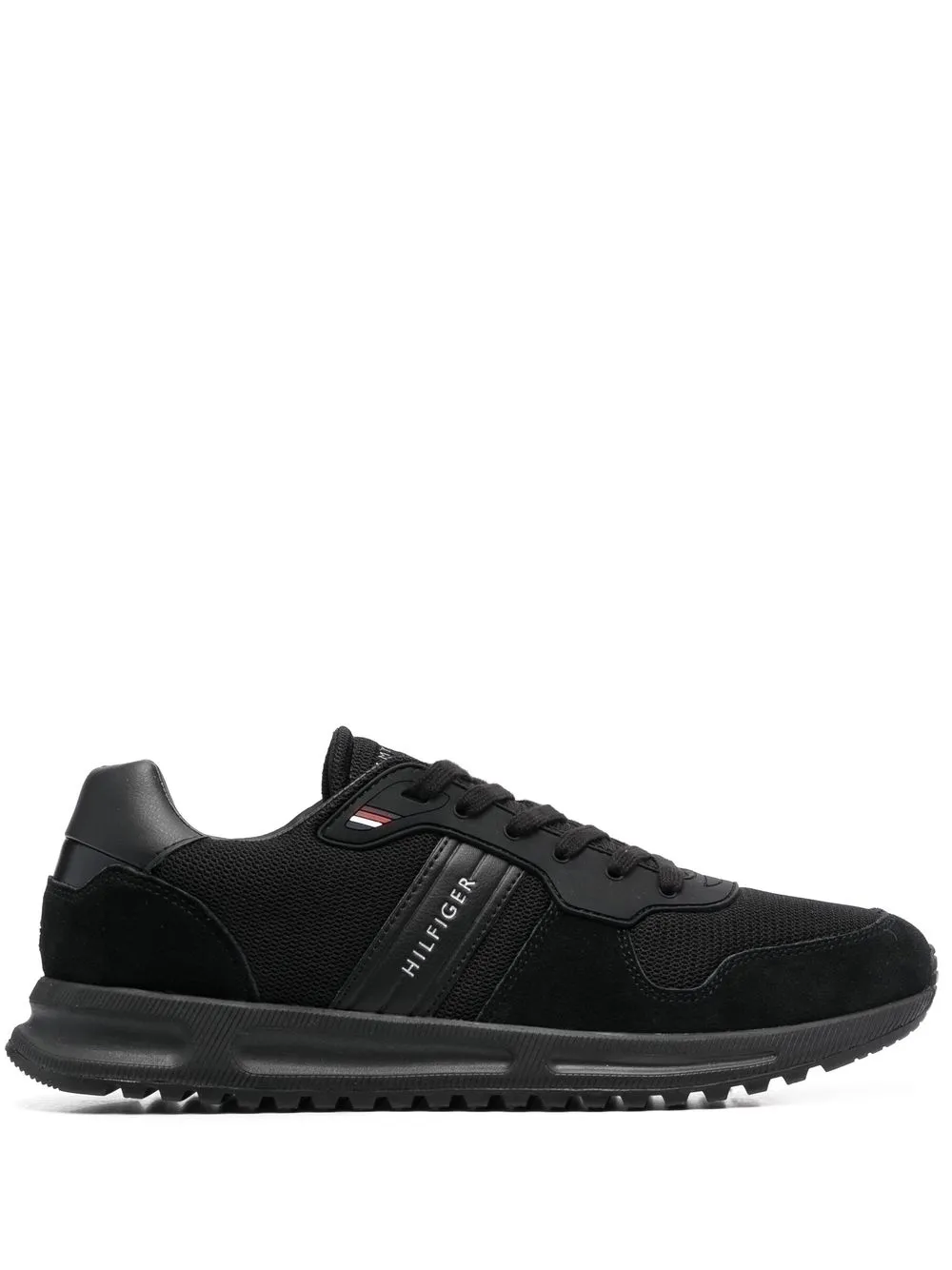 

Tommy Hilfiger side embossed-logo sneakers - Black