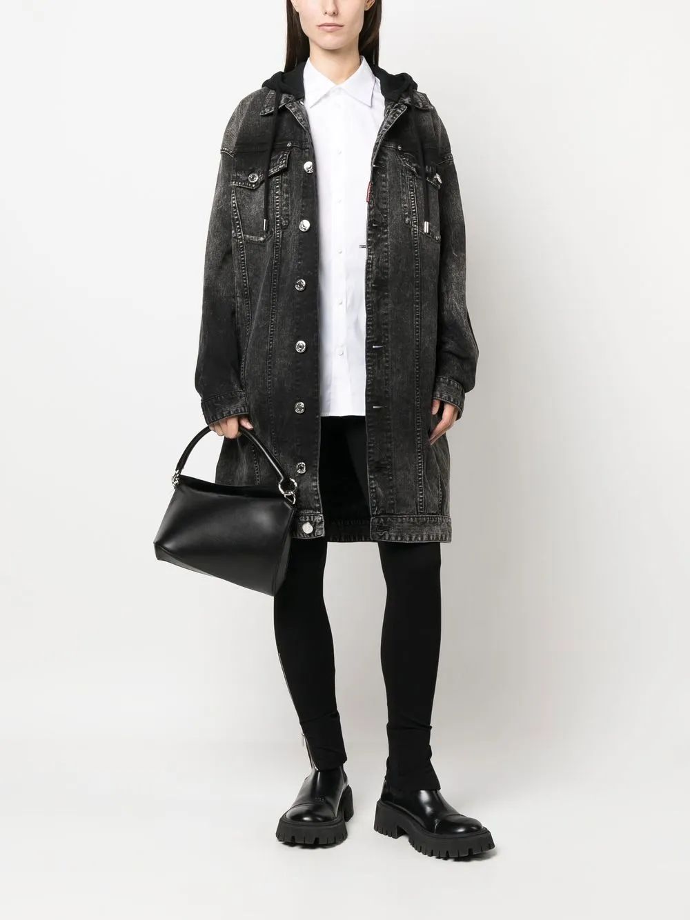 Dsquared2 Denim jas - Zwart