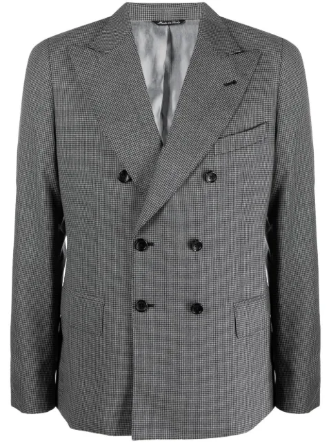 Reveres 1949 blazer con doble botonadura y motivo de cuadros