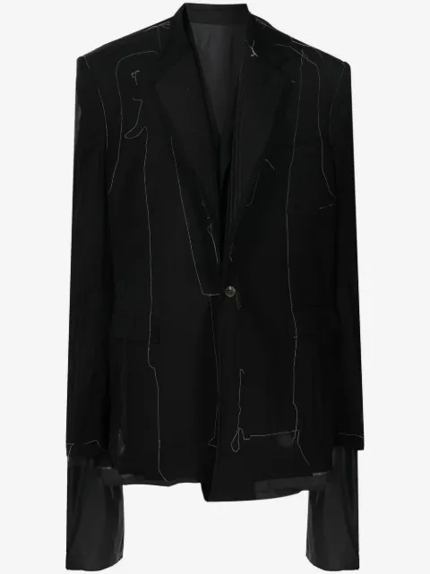 Nicolas Andreas Taralis blazer oversize à design réversible