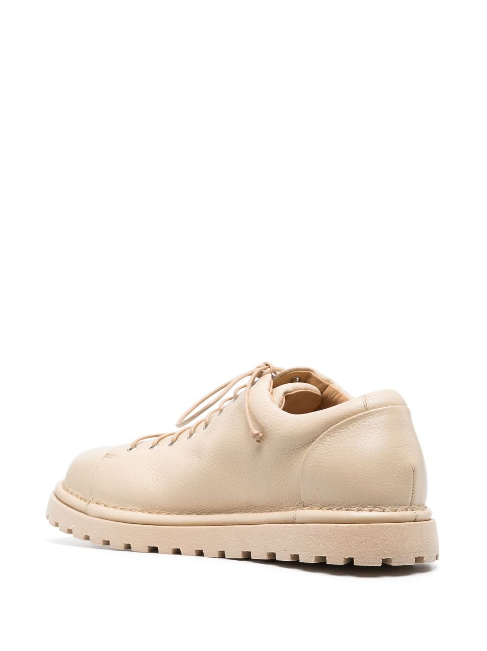Shop Marsèll Round-toe Leather Low-top Sneakers In Neutrals