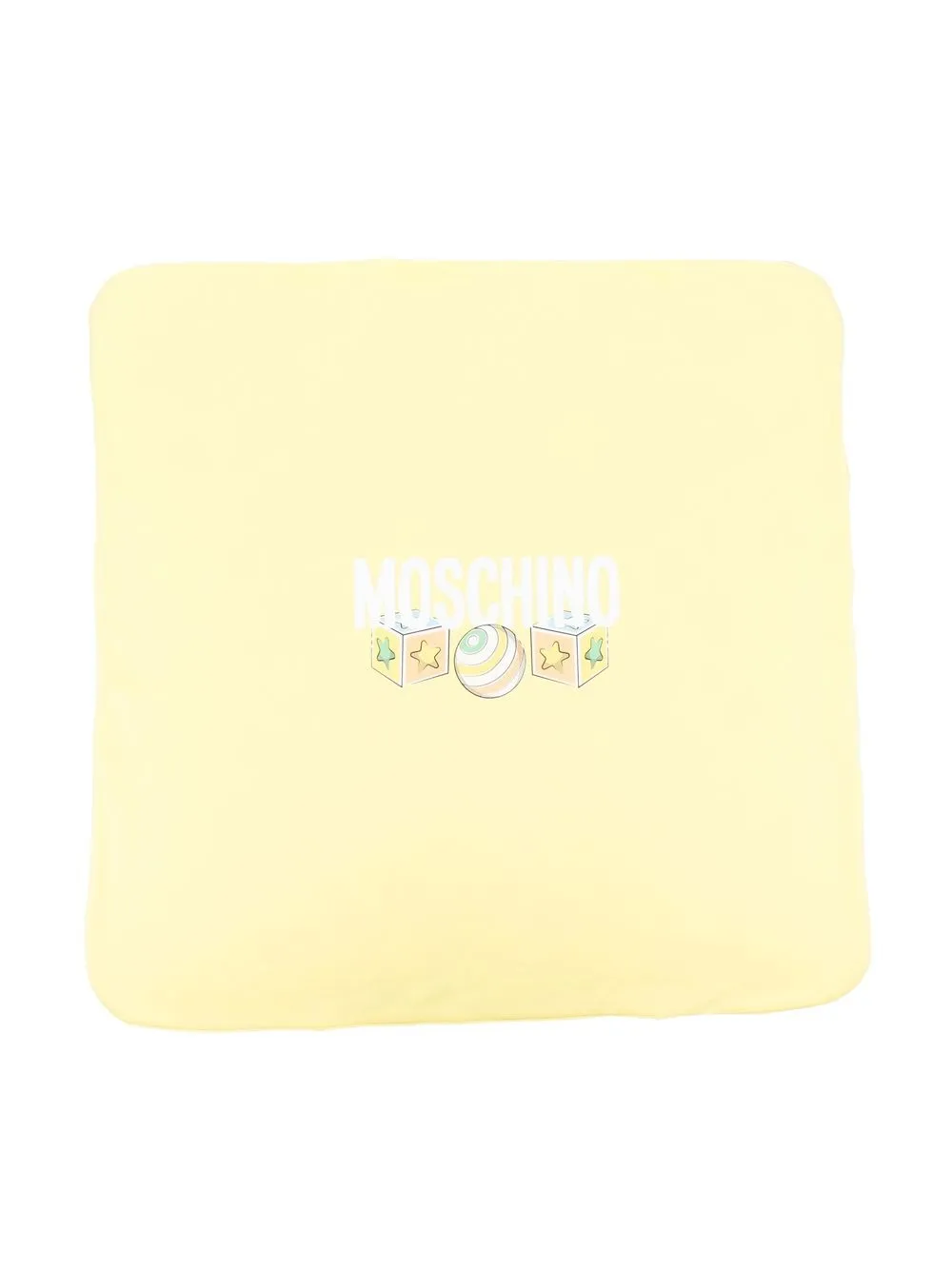 

Moschino Kids manta con estampado Teddy Bear - Amarillo