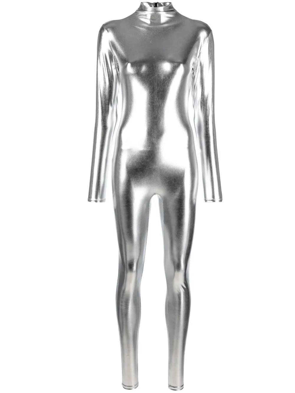 

Atu Body Couture metallic high-neck jumpsuit - Silver