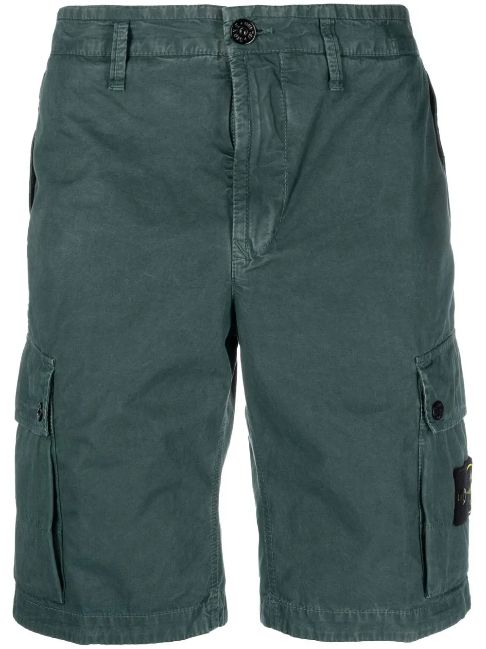 

Stone Island Compass-patch cargo shorts - Green