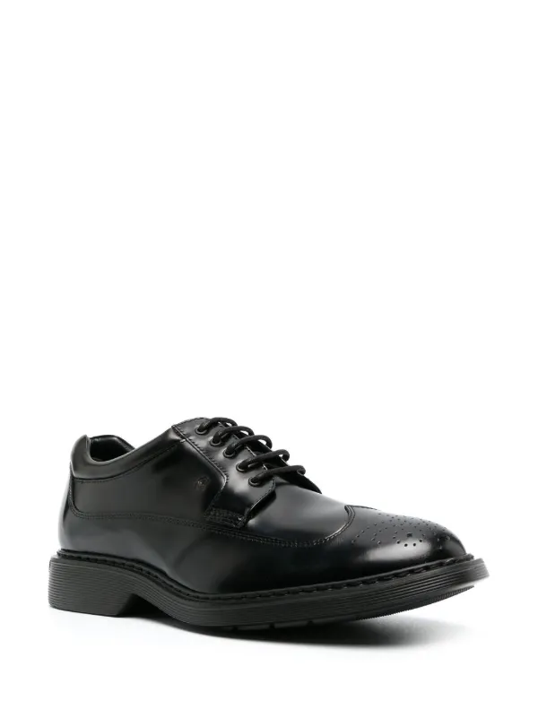 Hogan Leather lace up Oxford Shoes Farfetch