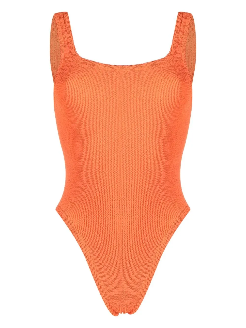 

Hunza G seersucker open back swimsuit - Orange