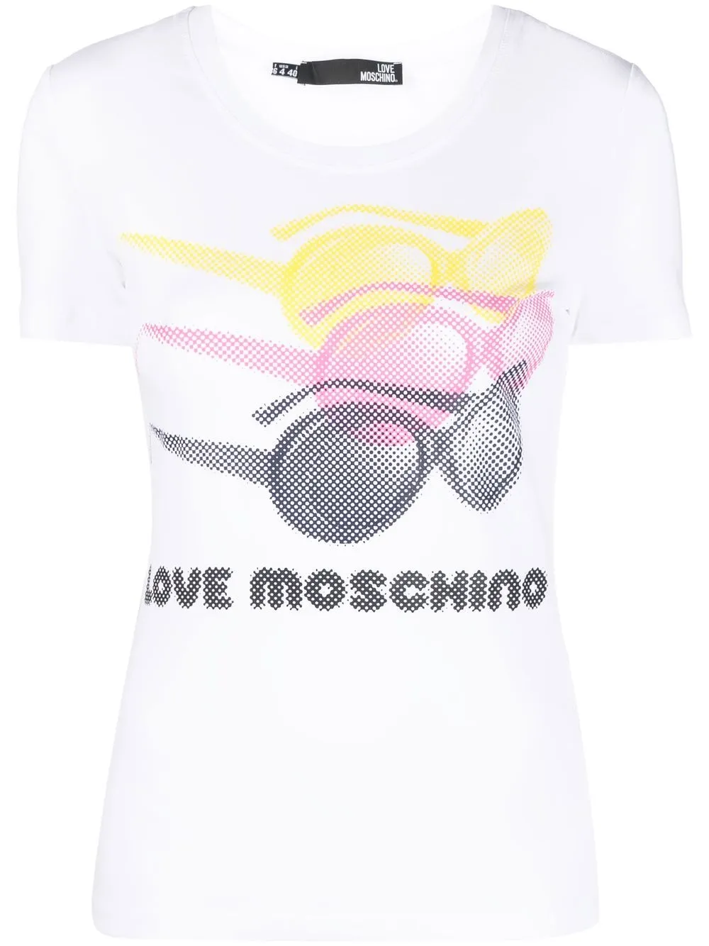 

Love Moschino logo-print short-sleeve T-shirt - White