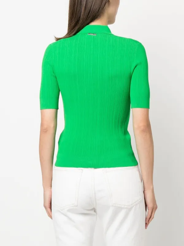 Michael Kors Textured button placket Polo Shirt Farfetch