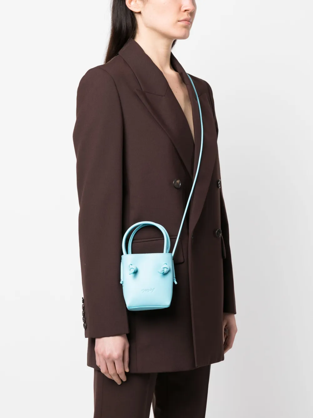 Marsèll Tas met logo-reliëf - Blauw