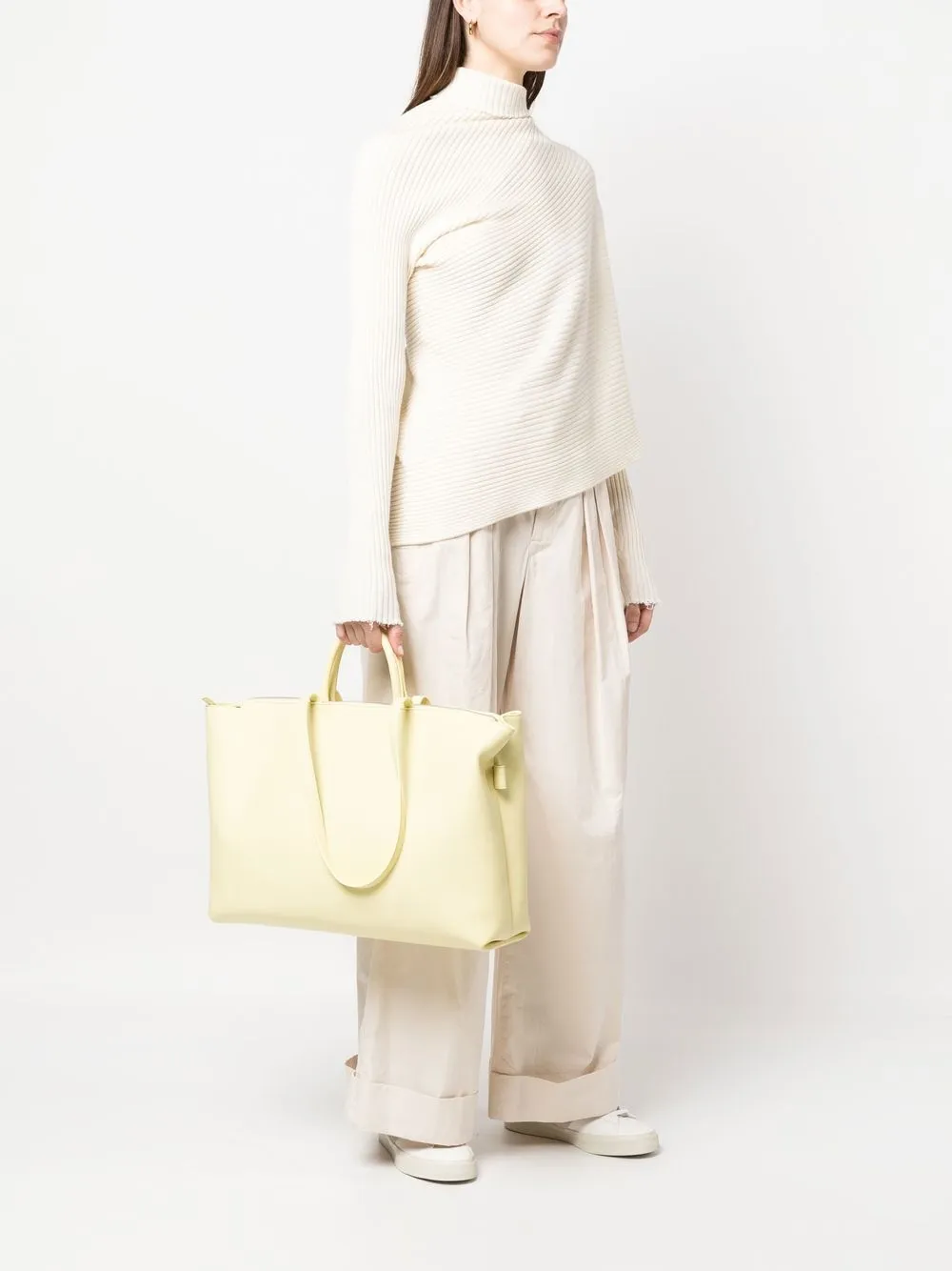 Marsèll Shopper met logo-reliëf - Geel