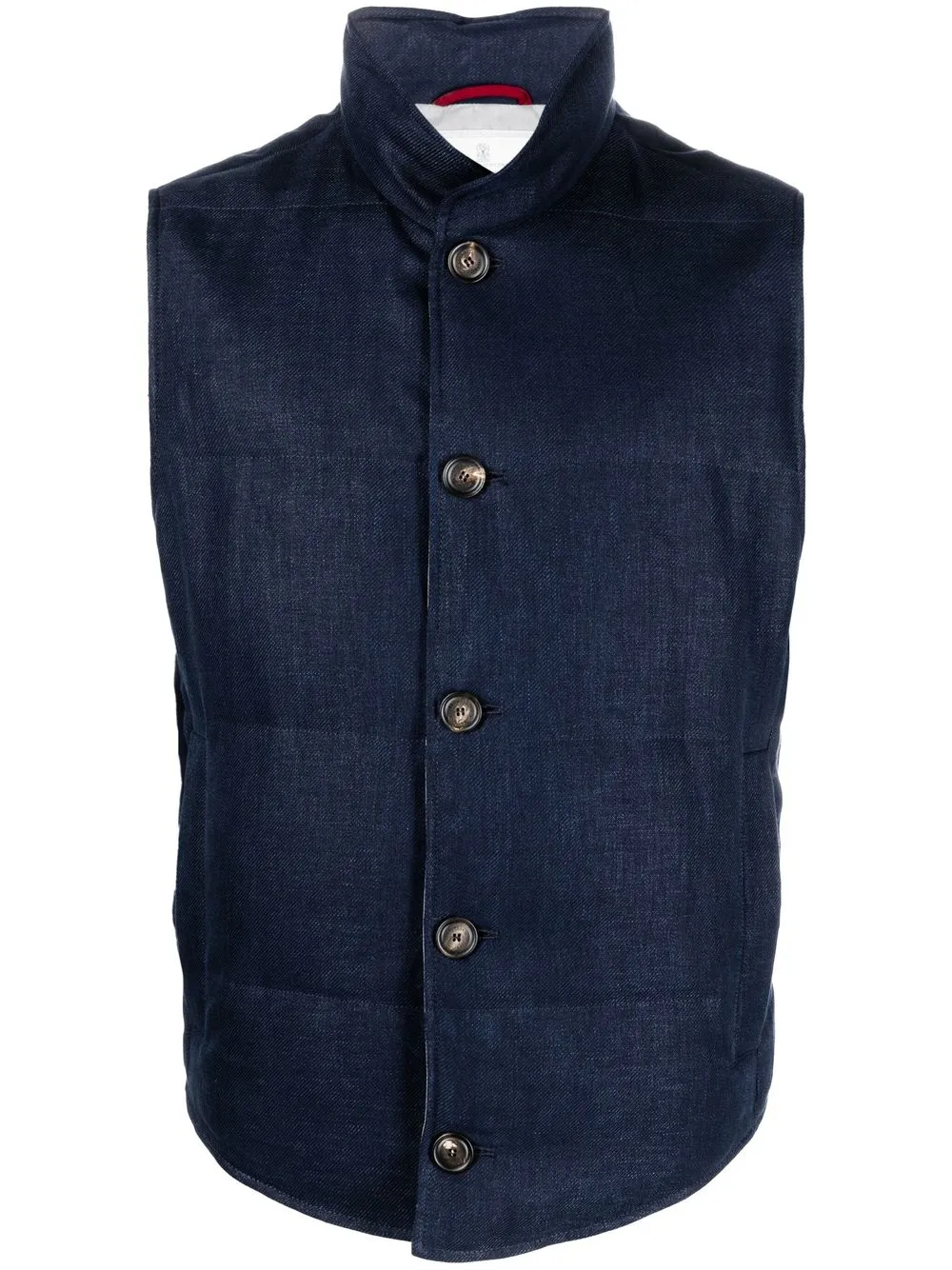 

Brunello Cucinelli padded goose-down gilet - Blue