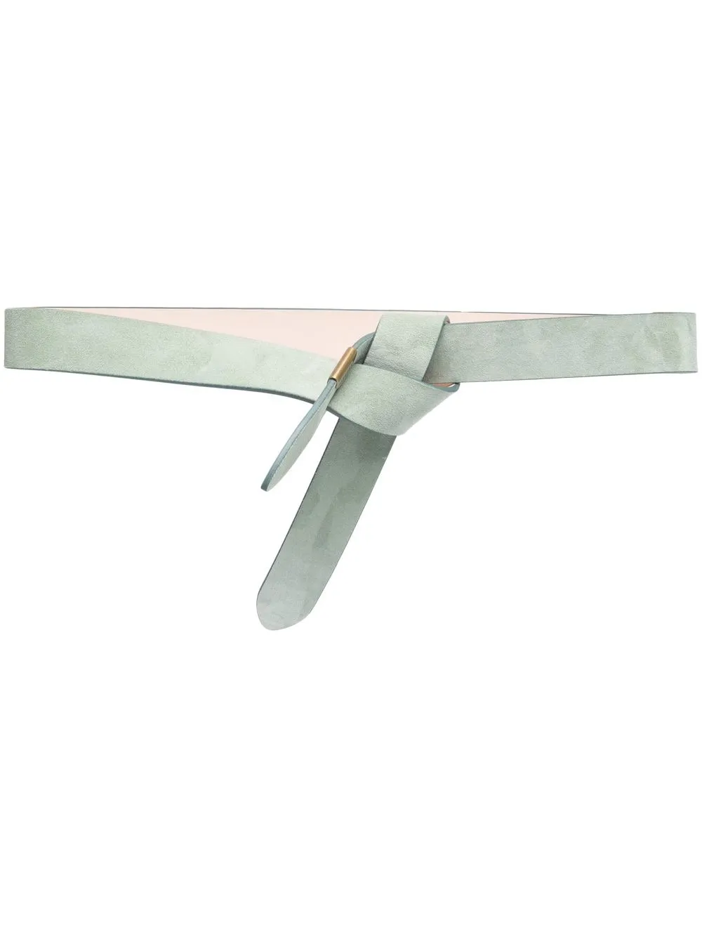 

Isabel Marant tie-fastening suede belt - Green