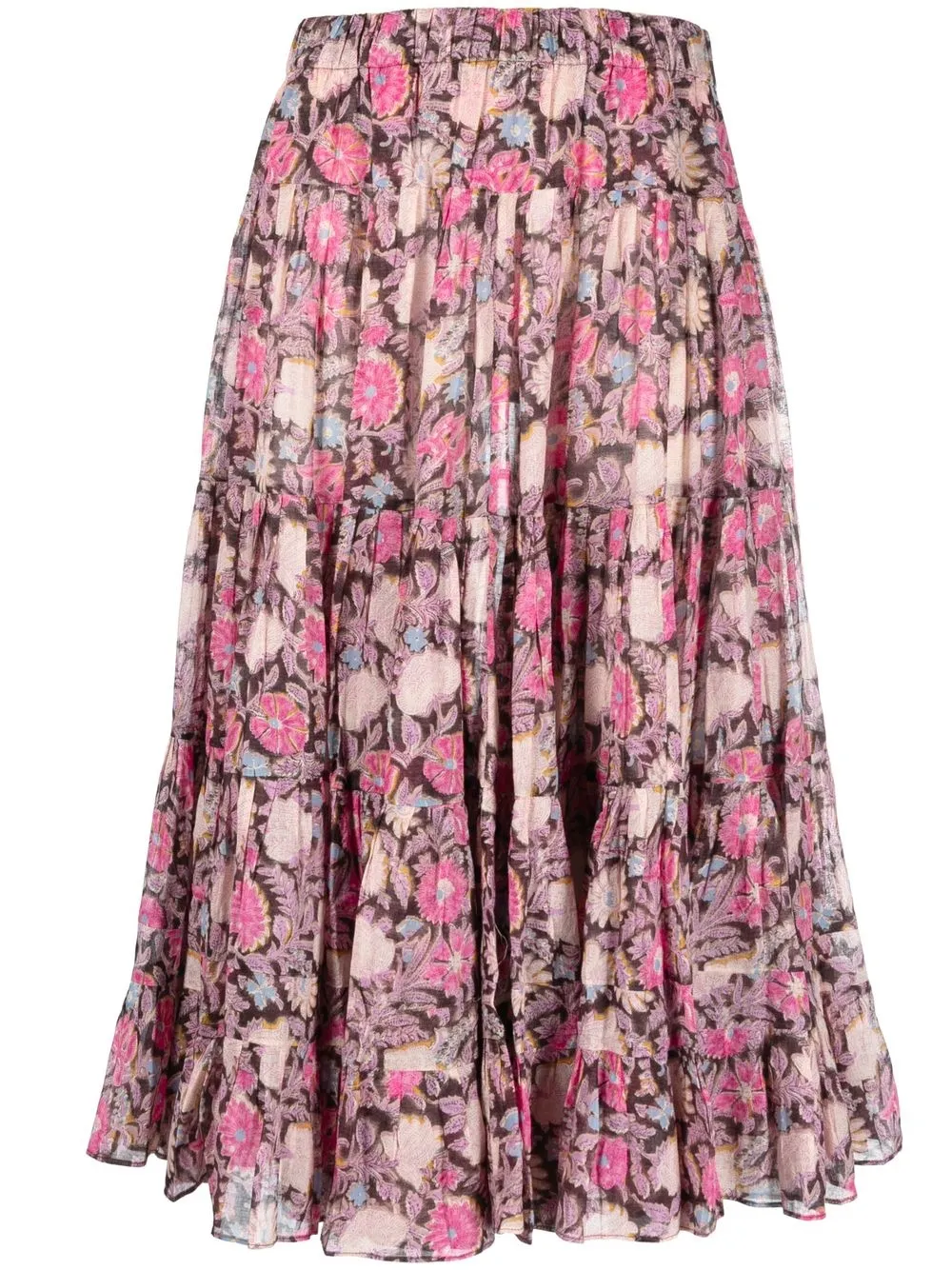 Isabel Marant Étoile falda midi con estampado floral - Rosado