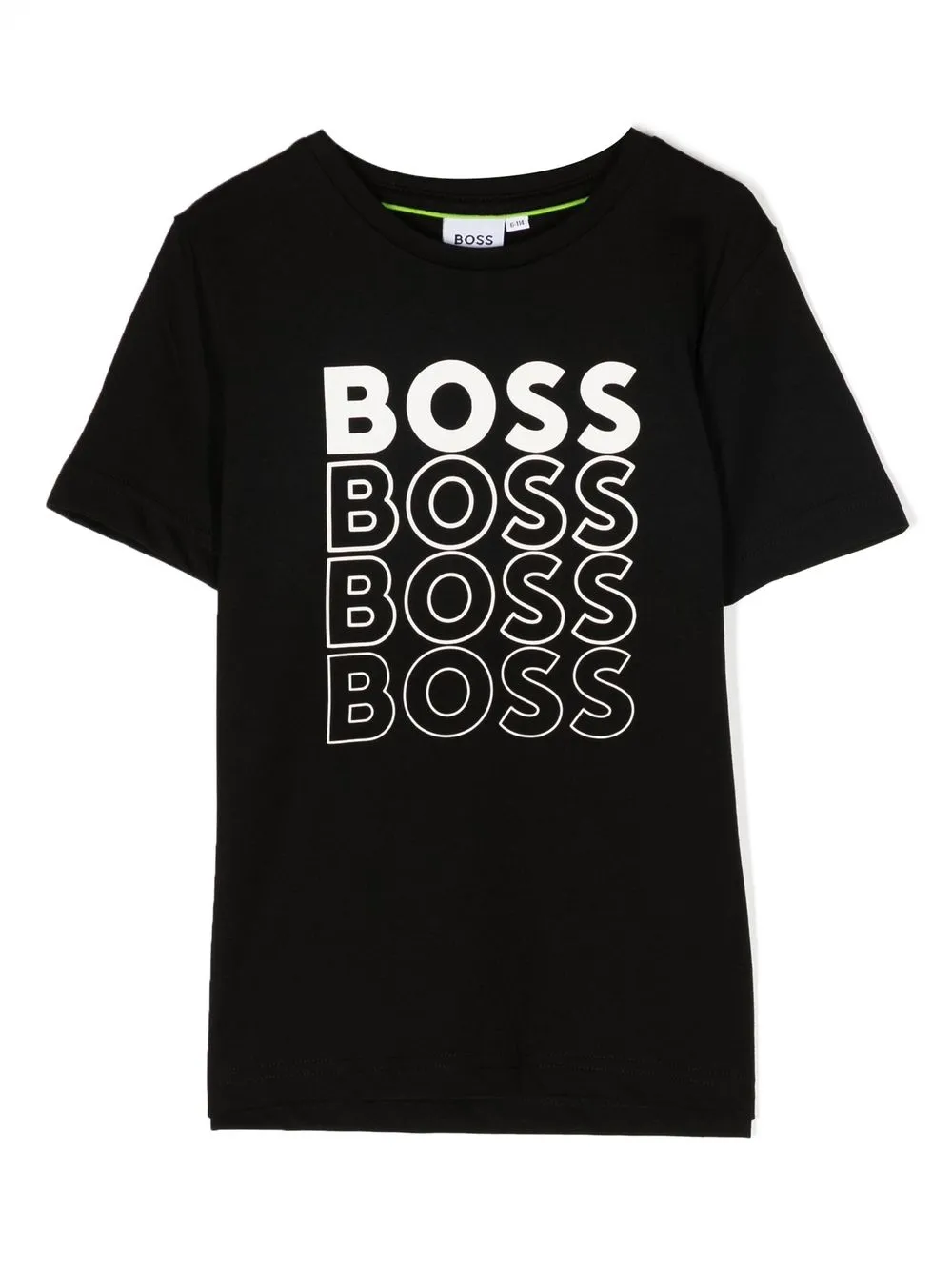 

BOSS Kidswear playera con logo estampado - Negro